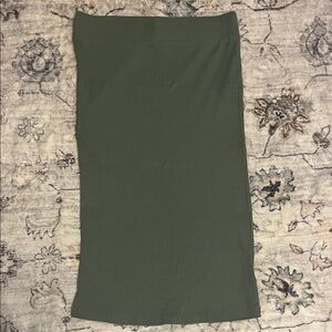 Elegant Olive Women's Pencil Skirt